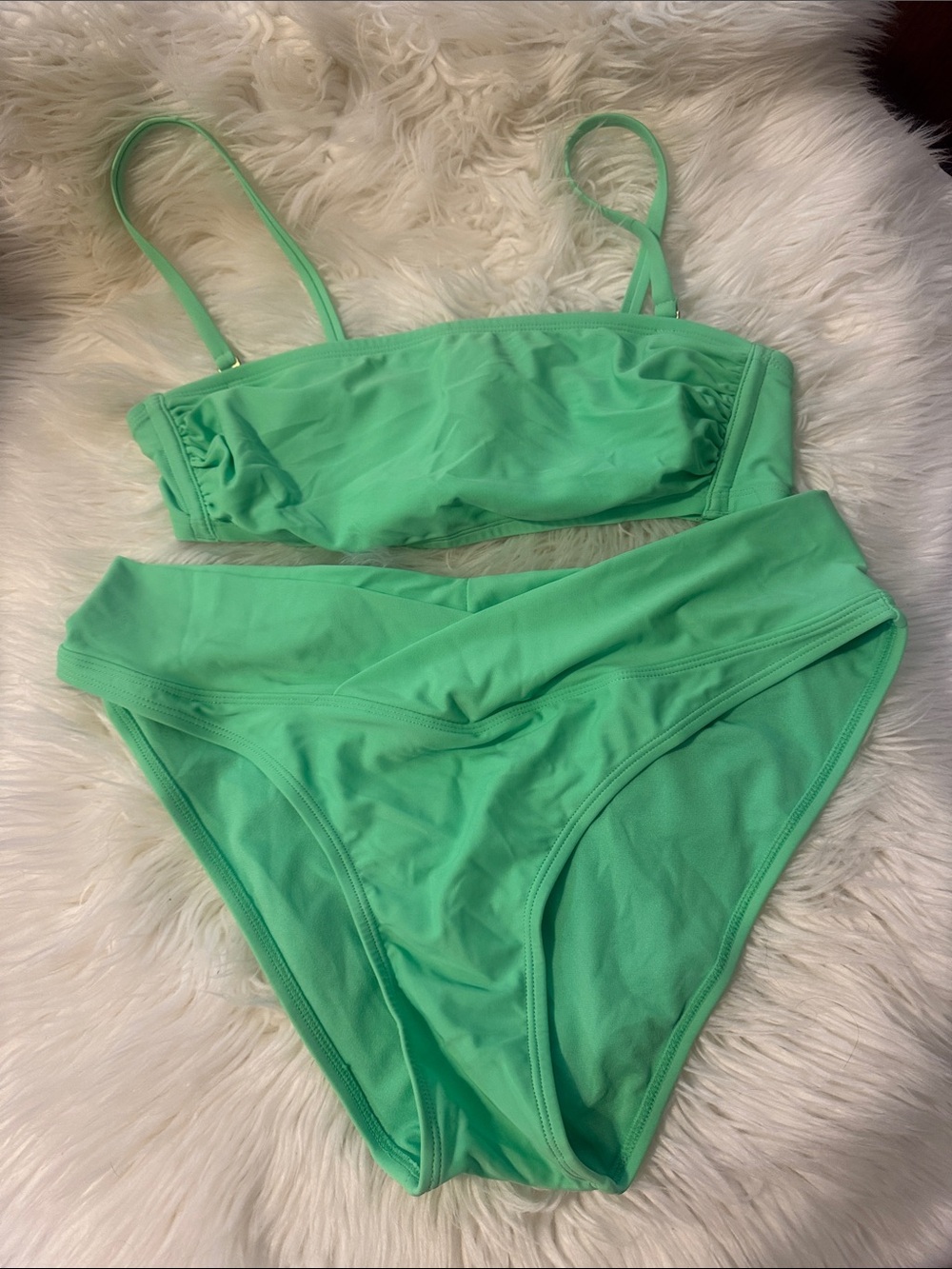 wild fable Seafoam Green Tie-Front Bikini Set